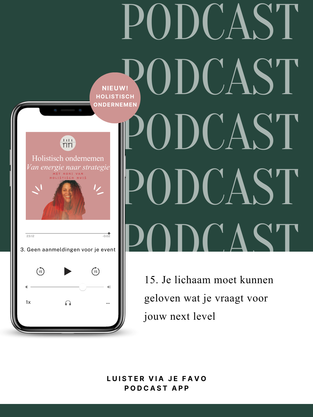 15. Je lichaam moet kunnen geloven wat je vraagt voor jouw next level