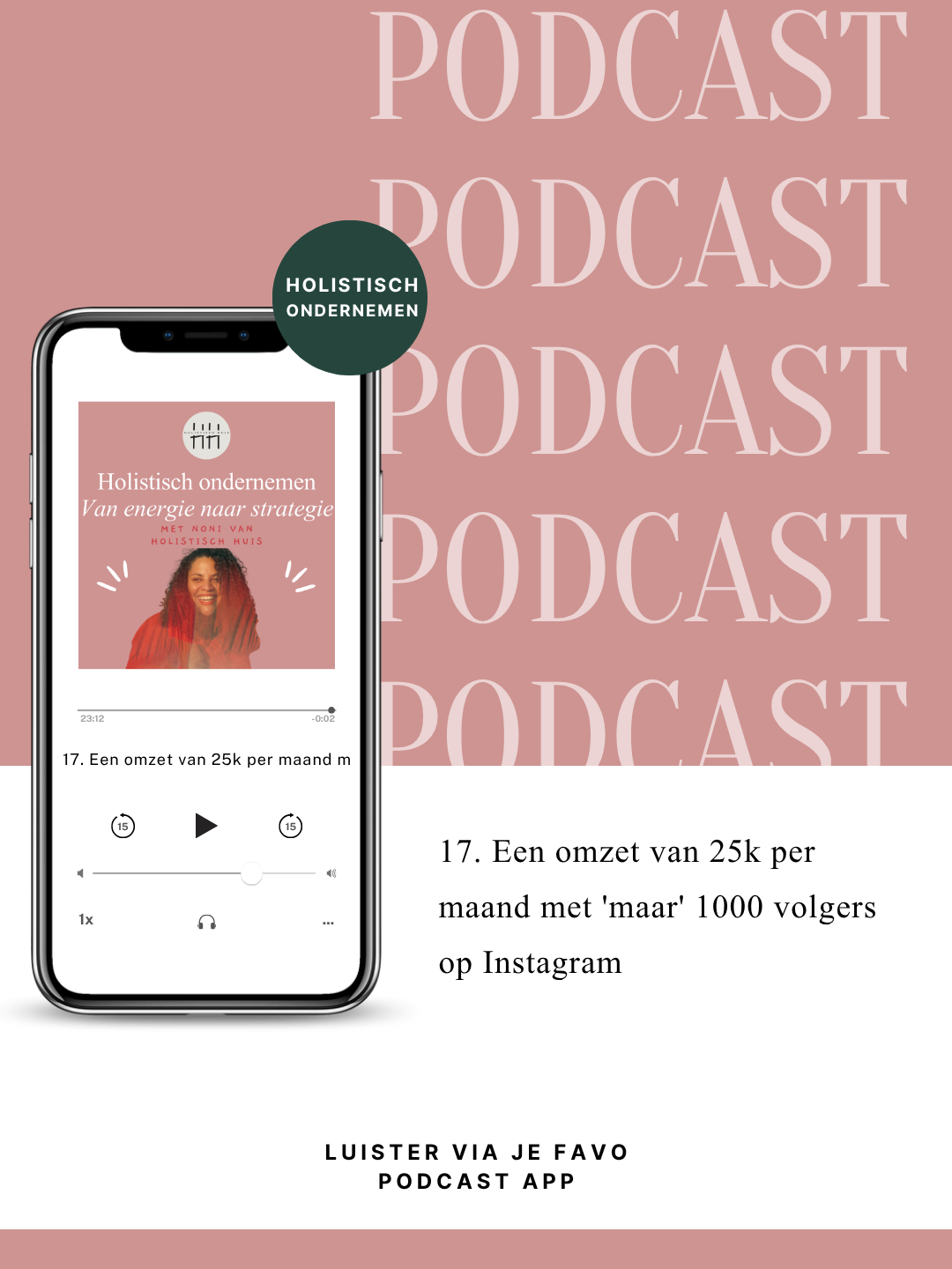 17. Een omzet van 25k per maand met 'maar' 1000 volgers op Instagram