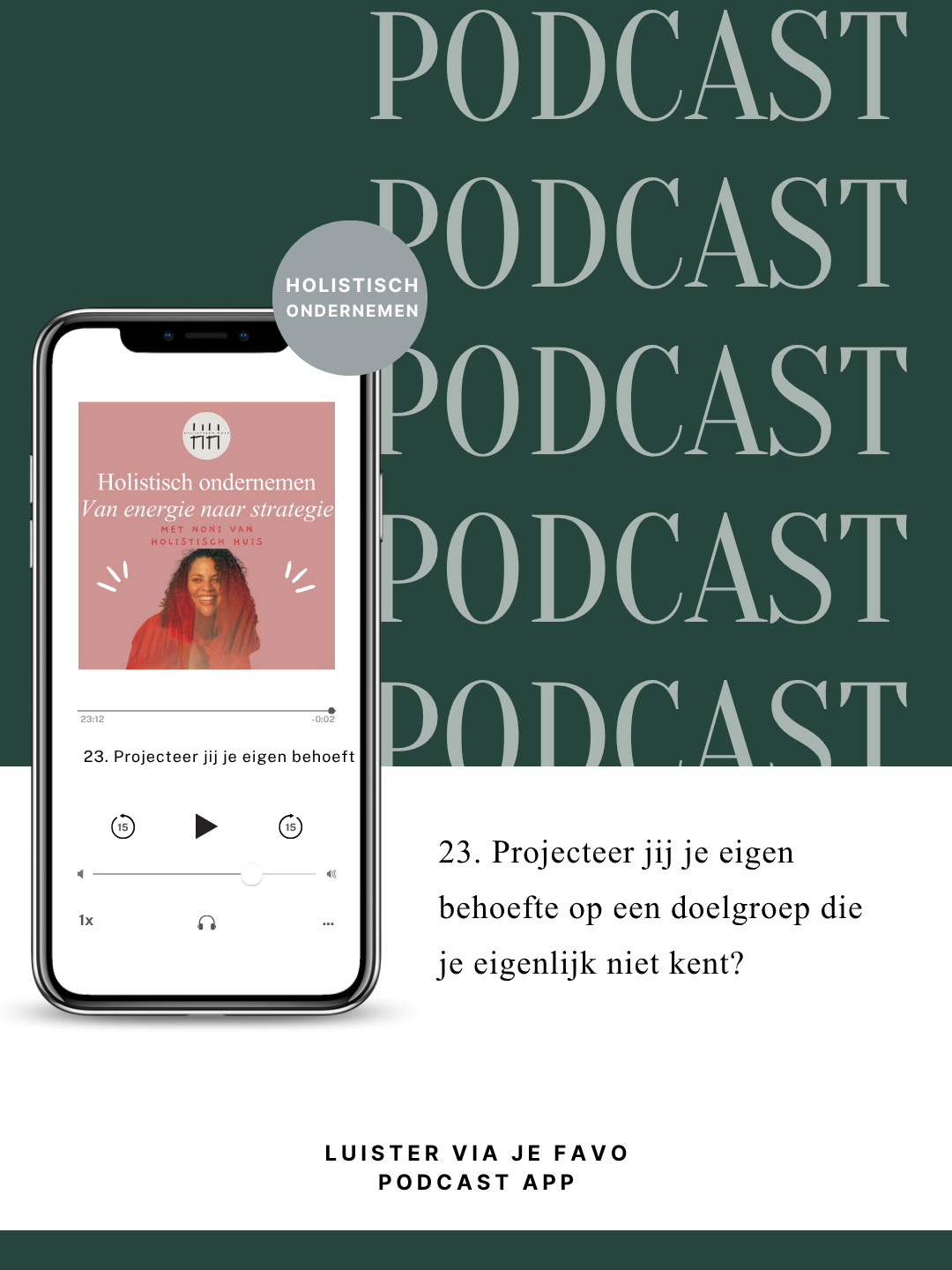 23. Projecteer jij je eigen behoefte op een doelgroep die je eigenlijk niet kent?