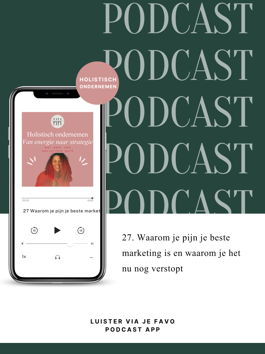 27 Waarom je pijn je beste marketing is en waarom je het nu nog verstopt